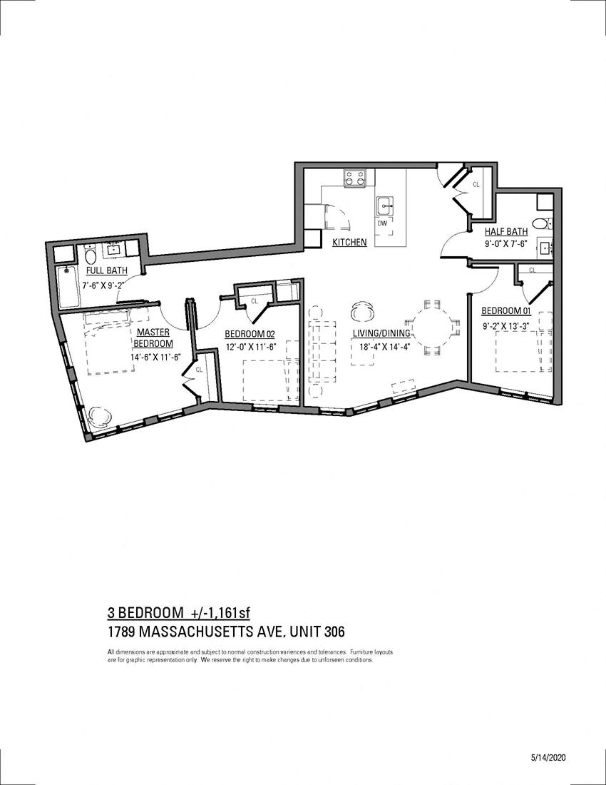 1789 MASSACHUSETTS, UNIT 306